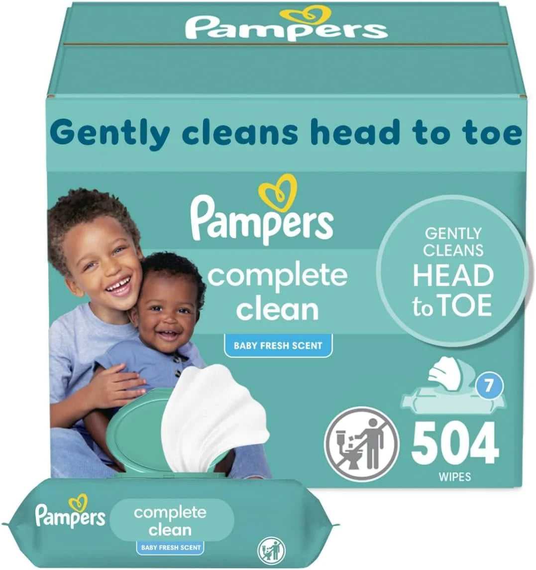 pampers baby fresh baby wipes 504 ct OLD